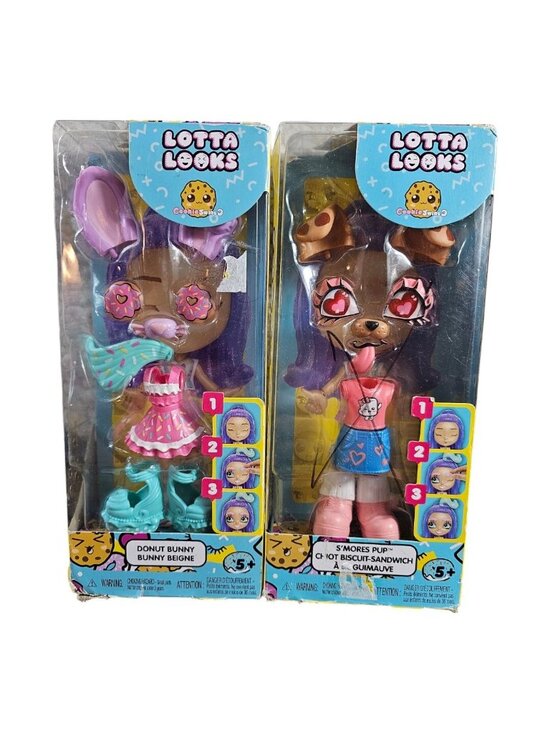 Lotta Looks Other - Lotta Looks Cookie Swirl Donut Bunny + S'mores' Pup Mood Pack doll toys